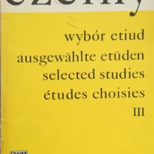 Ostatnie sztuki Czerny Wybór etiud III na akordeon /30472/