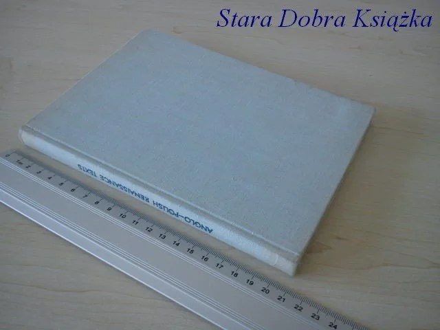 ANGLO-POLISH RENAISSANCE TEXTS - W. Chwalewik Tani