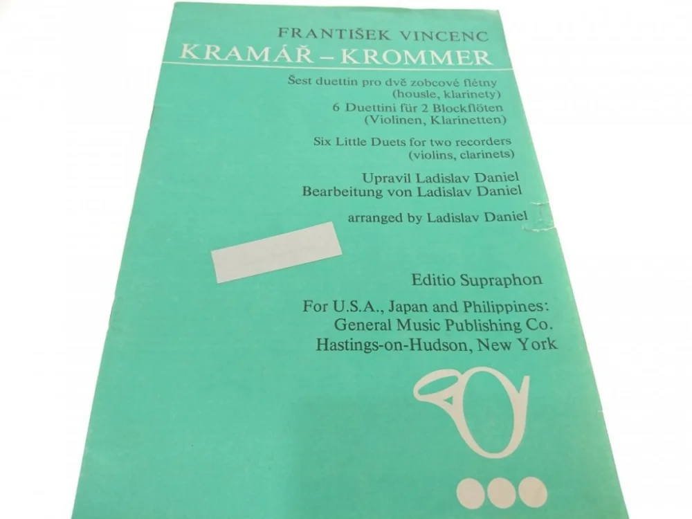 KRAMAR-KROMMER. FRANTISEK VINCENC Nie przegap