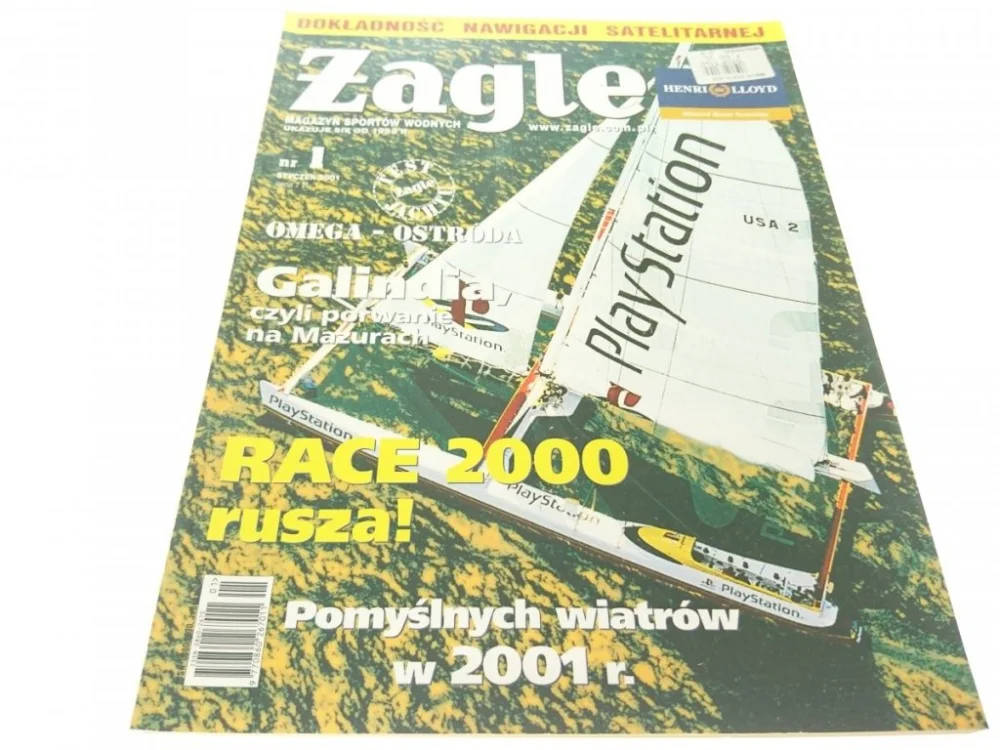 Ostatnie sztuki ŻAGLE. MAGAZYN SPORTÓW WODNYCH NR 1 STYCZEŃ 2001