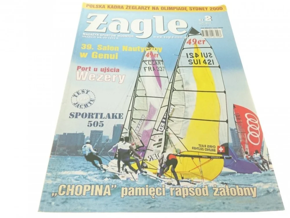 ŻAGLE. MAGAZYN SPORTÓW WODNYCH NR 2 LUTY 2000 Cena promocyjna