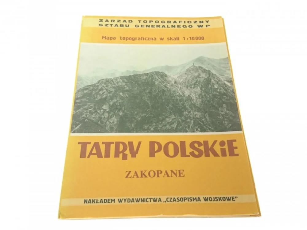 TATRY POLSKIE. ZAKOPANE. MAPA TOPOGRAFICZNA Promocja