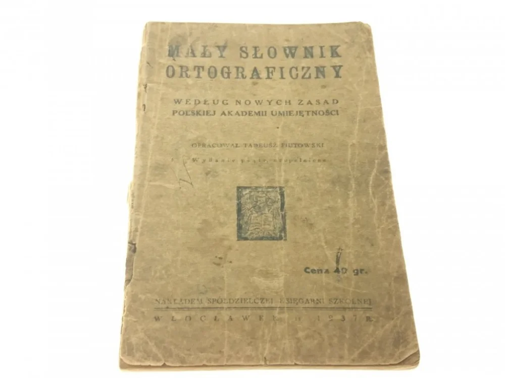 Okazja MAŁY SŁOWNIK ORTOGRAFICZNY 1973 Tadeusz Fiutowski