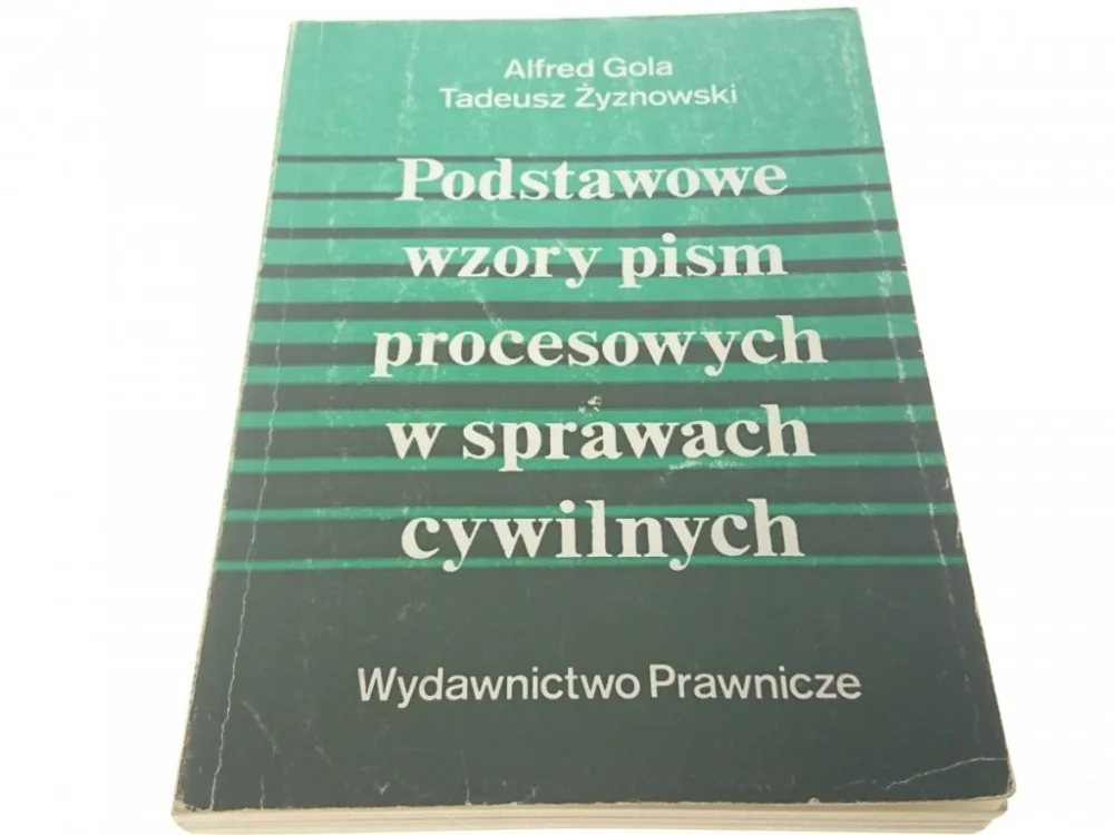 Wyjątkowa oferta PODSTAWOWE WZORY PISM PROCESOWYCH W SPRAWACH CYW.