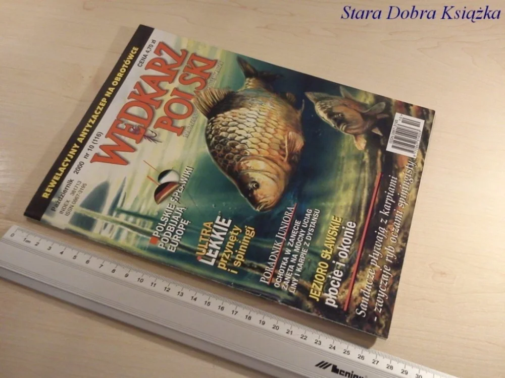 WĘDKARZ POLSKI NR.10/ 2000 WĘGORZ NA SPINING Nowość