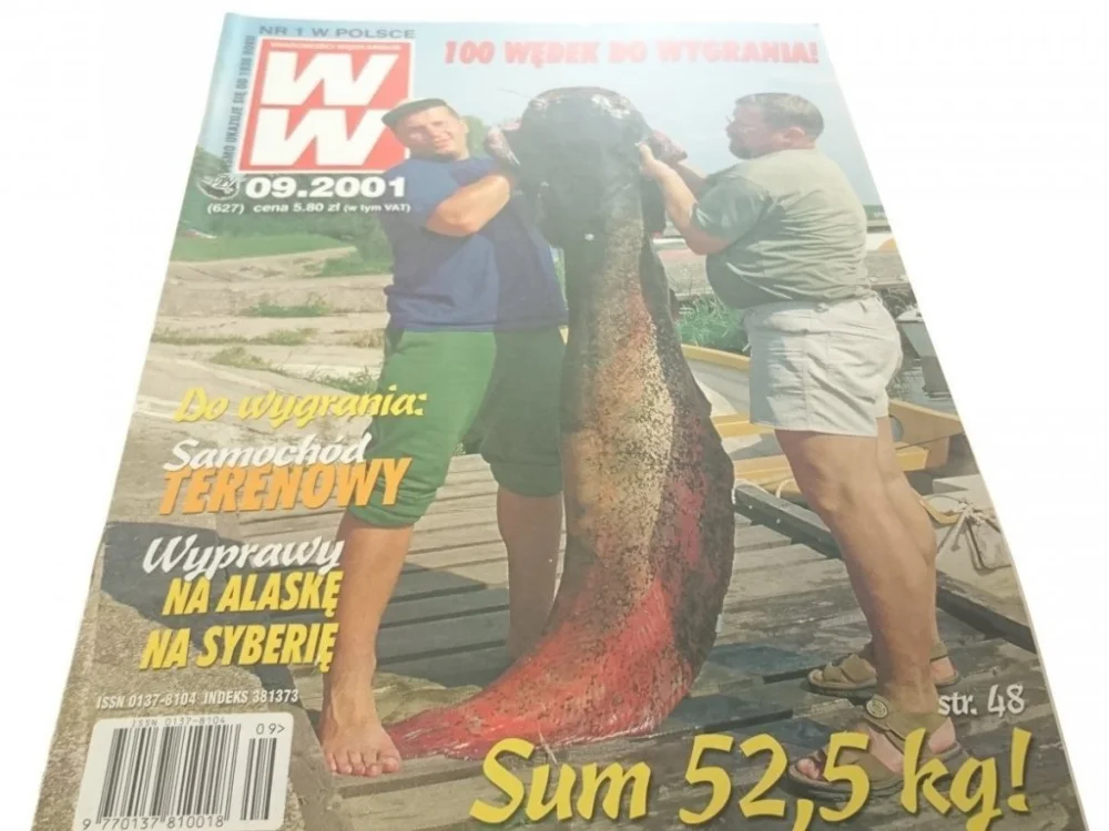 Zamów teraz WIADOMOŚCI WĘDKARSKIE 9/01 - GARBUS W ROWIE