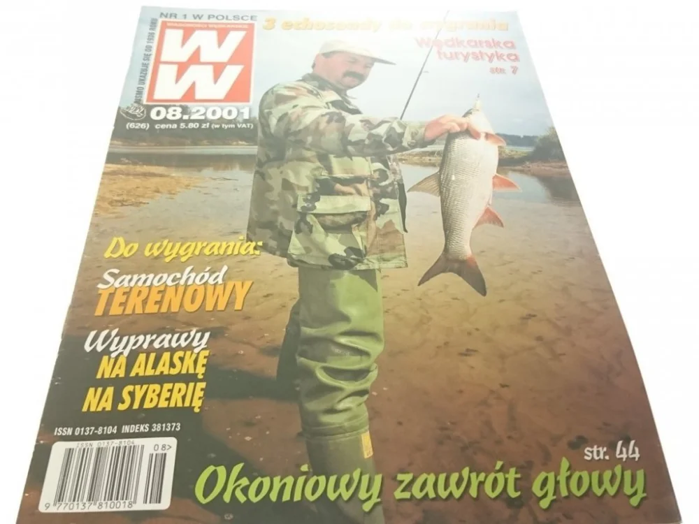 WIADOMOŚCI WĘDKARSKIE 8/01 - PSTRĄGI BEZ GRANIC Taniej