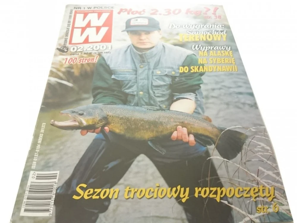 Hit sprzedaży WIADOMOŚCI WĘDKARSKIE 2/01 - ZA ŁOSOSIEM