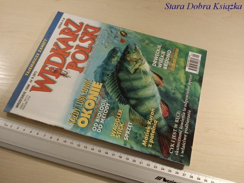 Bestseller WĘDKARZ POLSKI NR. 9/1998 KAŻDY LUBI ŁOWIĆ