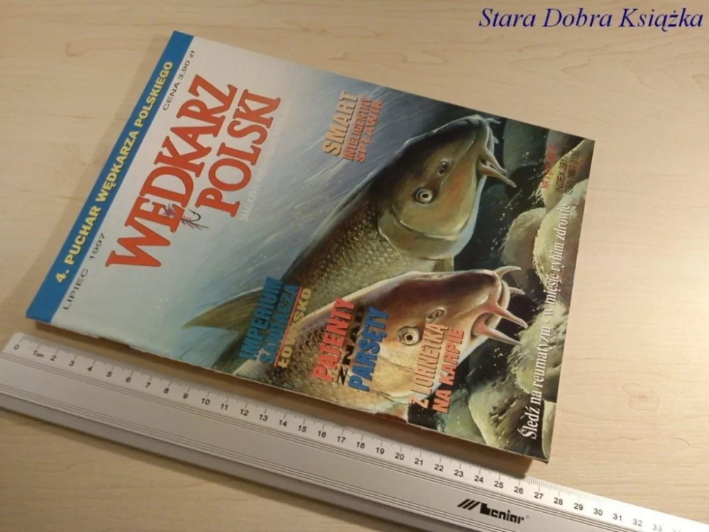 Popularny WĘDKARZ POLSKI NR. 7/1997 Z LORNETKĄ NA KARPIE