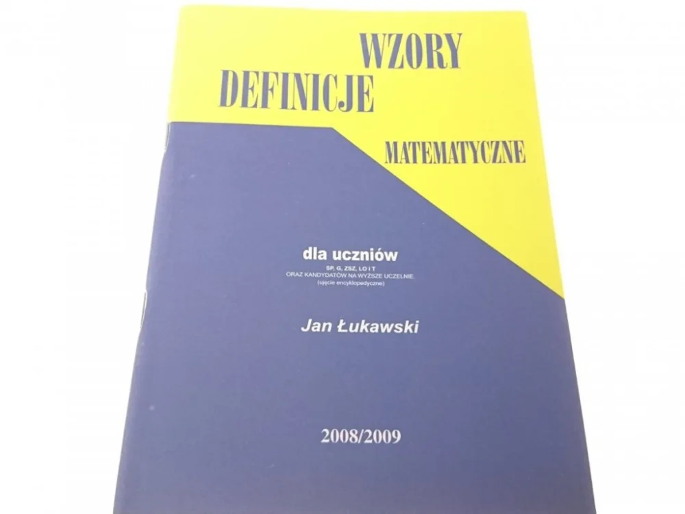 Bezpieczne zakupy WZORY DEFINICJE MATEMATYCZNE DLA UCZNIÓW (2008)