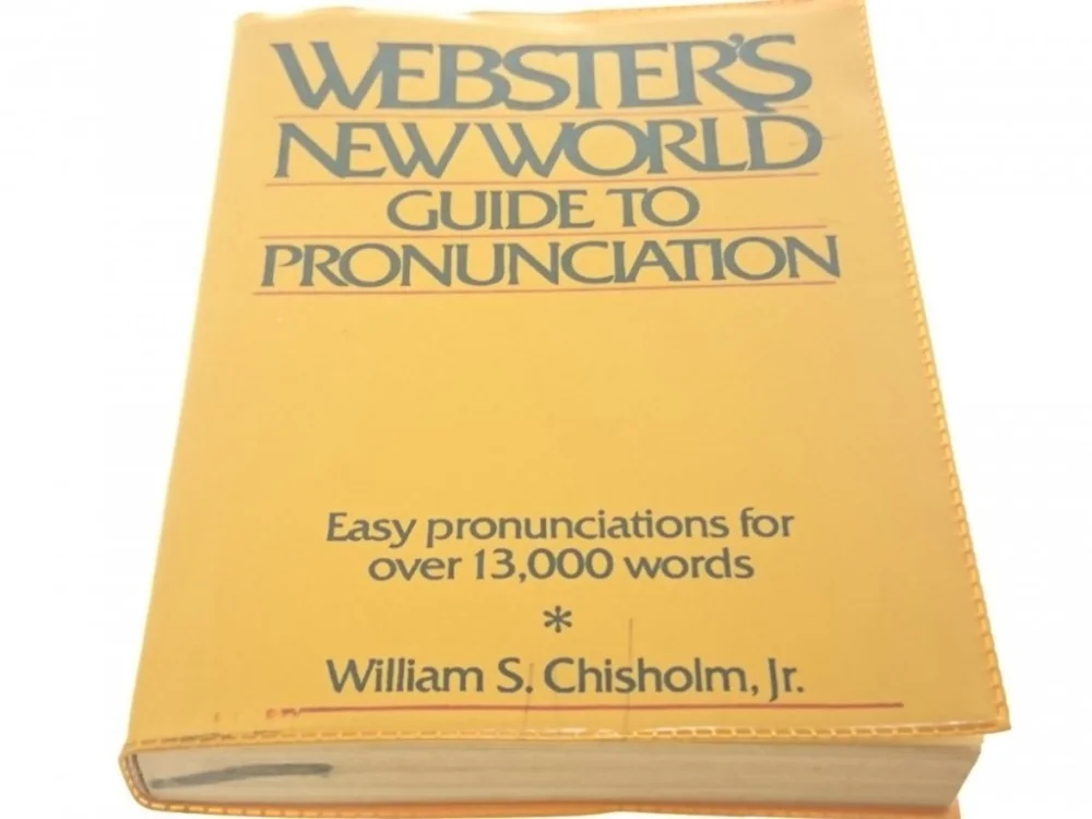 Super okazja WEBSTER'S NEW WORLD GUIDE TO PRONUNCIATION (1984)