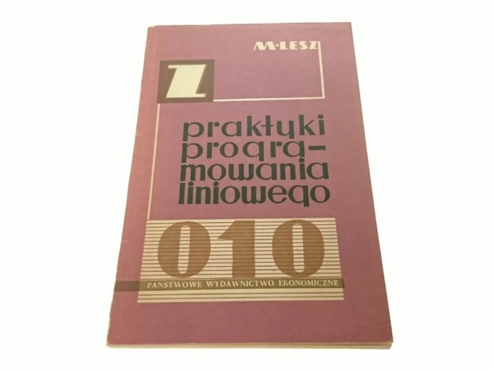 Promocja Z PRAKTYKI PROGRAMOWANIA LINIOWEGO - Lesz (1962)