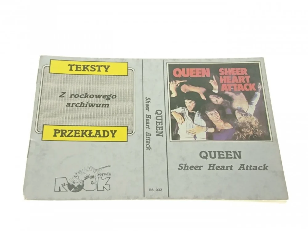 Promocja QUEEN. SHEER HEART ATTACK (1992) TEKSTY PIOSENEK