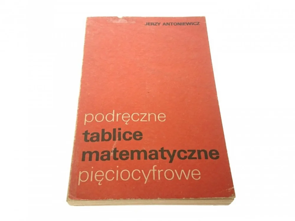 PODRĘCZNE TABLICE MATEMATYCZNE PIĘCIOCYFROWE 1982 Wyprzedaż