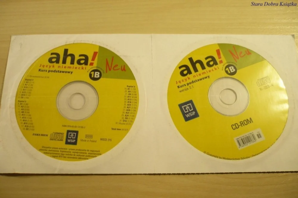 Szybka wysyłka AHA! JĘZYK NIEMIECKI KURS PODSTAWOWY 1B KOMPLET CD