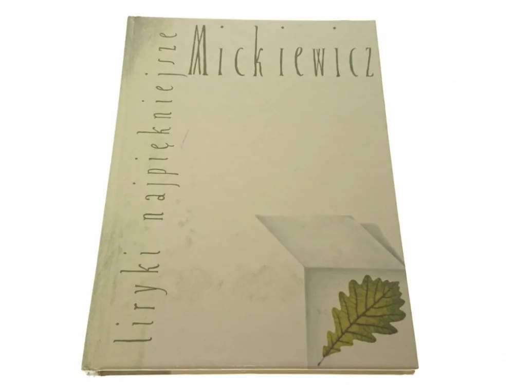Dodaj do koszyka LIRYKI NAJPIĘKNIEJSZE. ADAM MICKIEWICZ - A. Madyda