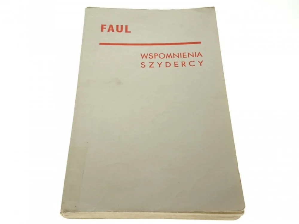 Darmowy zwrot FAUL. WSPOMNIENIA SZYDERCY - Domaniewski (1968)