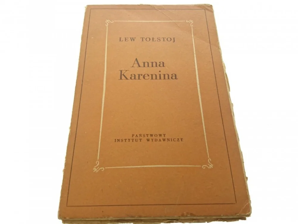 ANNA KARENINA TOM I - Lew Tołstoj 1953 Wyjątkowa oferta