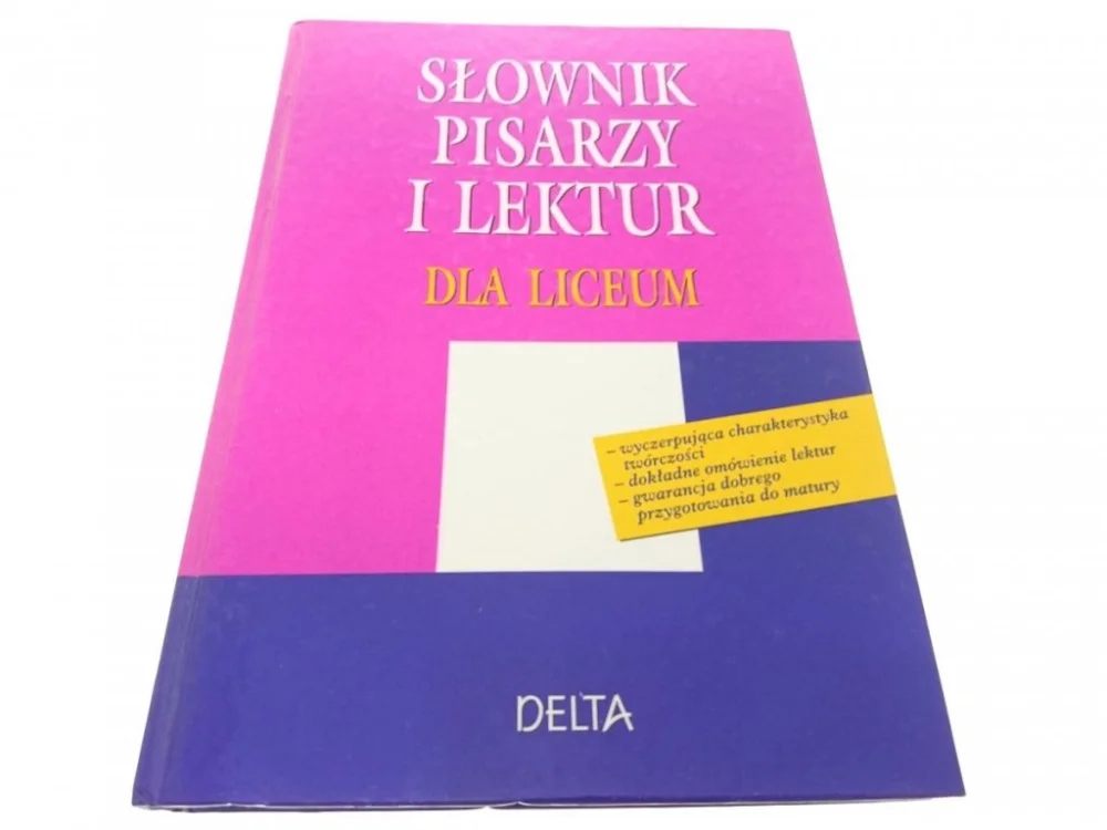 Taniej SŁOWNIK PISARZY I LEKTUR DLA LICEUM - Januszewski