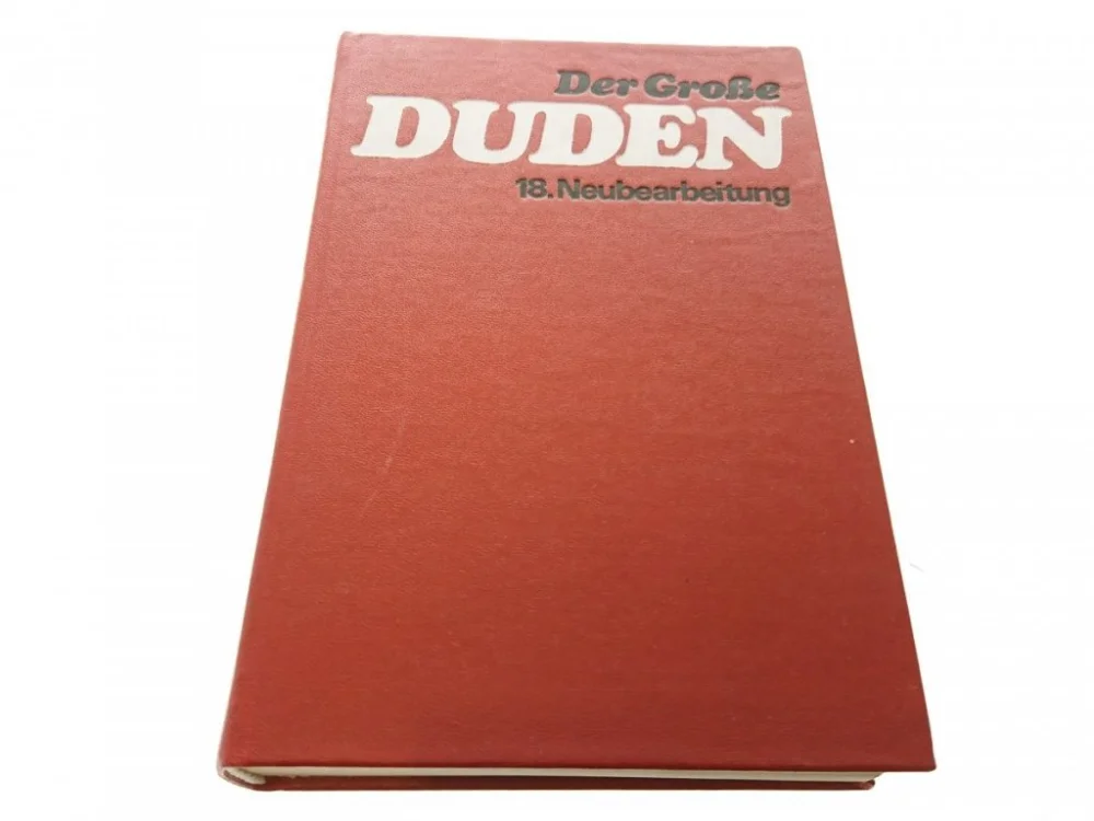 DER GROSSE DUDEN 18 NEUBEARBEITUNG 1985 Ograniczona ilość
