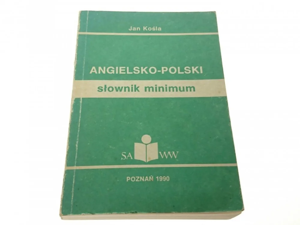 ANGIELSKO-POLSKI SŁOWNIK MINIMUM - Jan Kośla 1990 Taniej