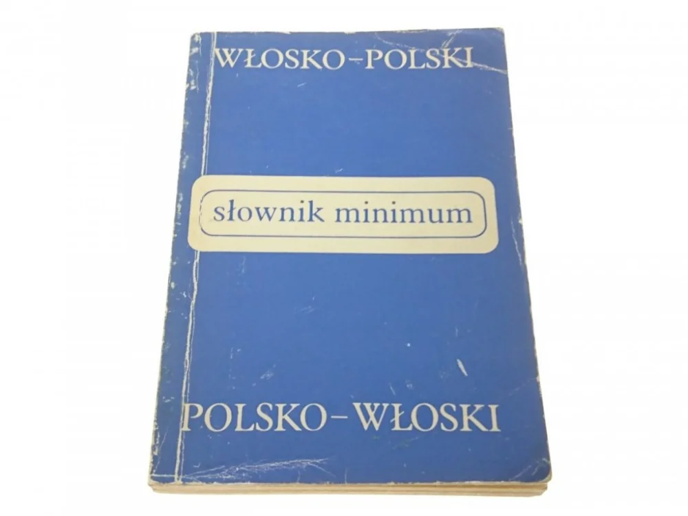 SŁOWNIK MINIMUM. WŁOSKO-POLSKI POLSKO-WŁOSKI 1980 Oferta