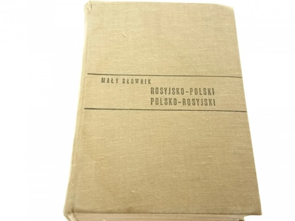 MAŁY SŁOWNIK ROSYJSKO-POLSKI; POLSKO-ROSYJSKI 1970 Ostatnie sztuki