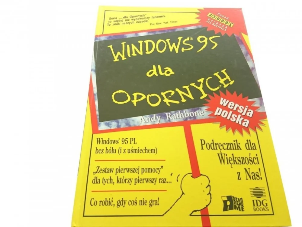 Bestseller WINDOWS 95 DLA OPORNYCH - Andy Rathbone 1995
