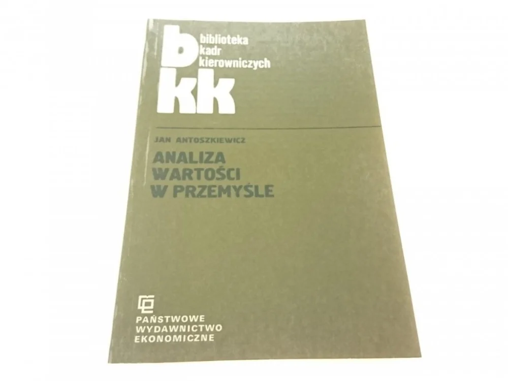 ANALIZA WARTOŚCI W PRZEMYŚLE - Antoszkiewicz 1979 Popularny