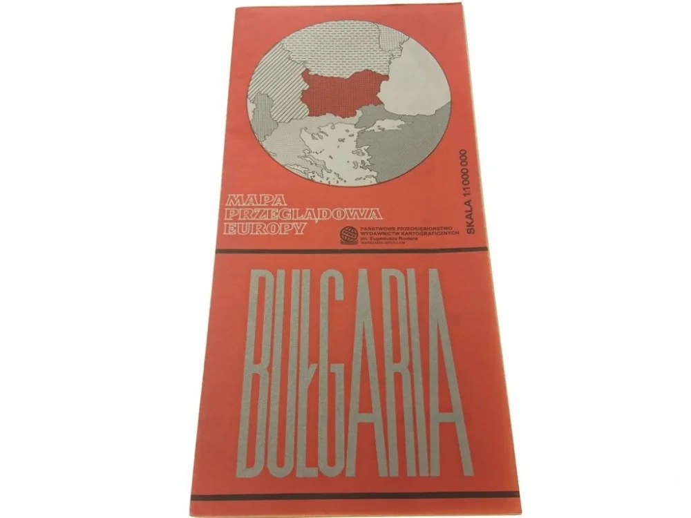 Oferta MAPA PRZEGLĄDOWA EUROPY. BUŁGARIA 1988