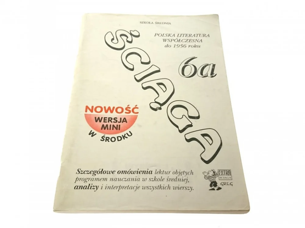 Dodaj do koszyka ŚCIĄGA 6a POLSKA LITERATURA WSPÓŁCZESNA DO 1956