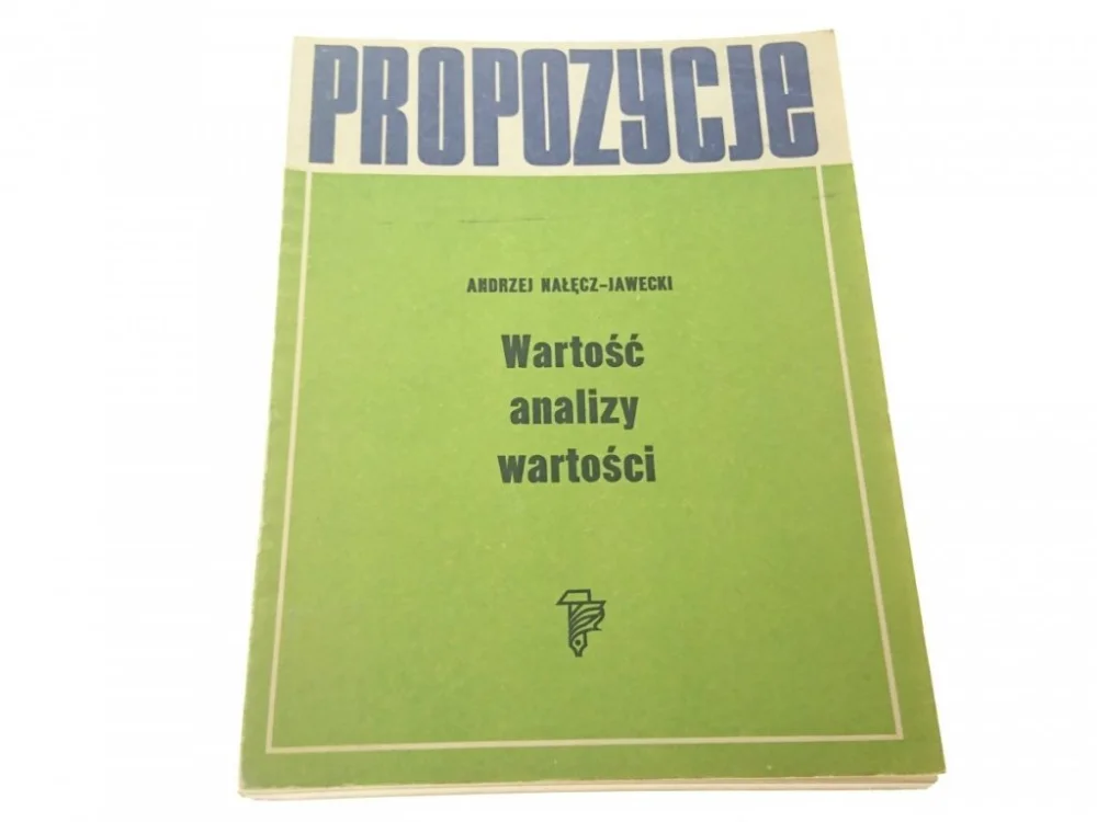 WARTOŚĆ ANALIZY WARTOŚCI - Nałęcz-Jawecki 1973 Ostatnie sztuki