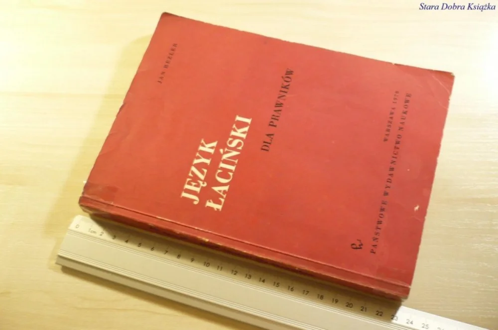 JĘZYK ŁACIŃSKI DLA PRAWNIKÓW - Jan Rezler 1970 Kup teraz