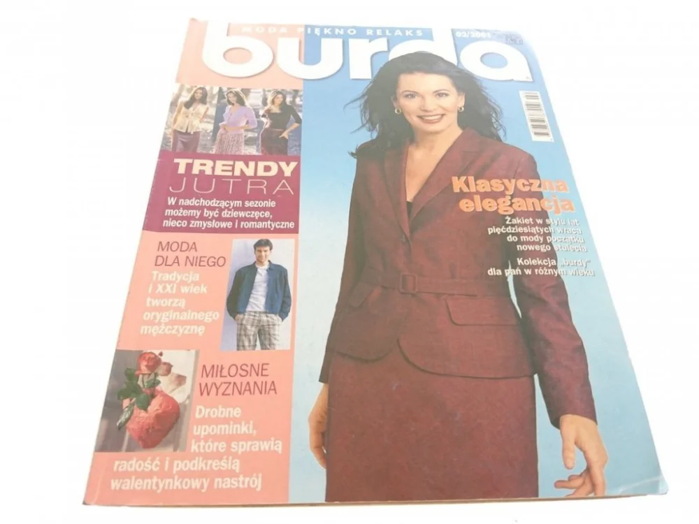 BURDA 02/2001 KLASYCZNA ELEGENACJA Wyprzedaż