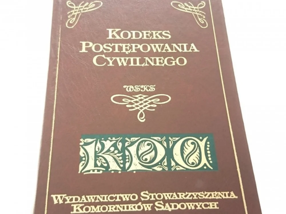 KODEKS POSTĘPOWANIA CYWILNEGO 1994 Oferta limitowana