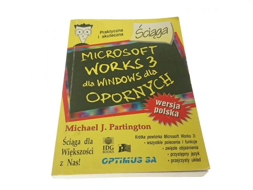 Niska cena MICROSOFT WORKS 3 DLA WINDOWS DLA OPORNYCH. ŚCIĄGA