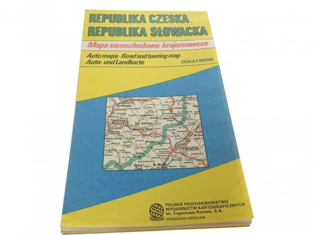 Szybka wysyłka REPUBLIKA CZESKA REPUBLIKA SŁOWACKA. MAPA 1994