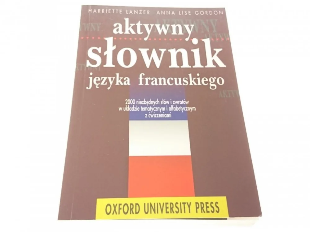AKTYWNY SŁOWNIK JĘZYKA FRANCUSKIEGO 1995 Promocja