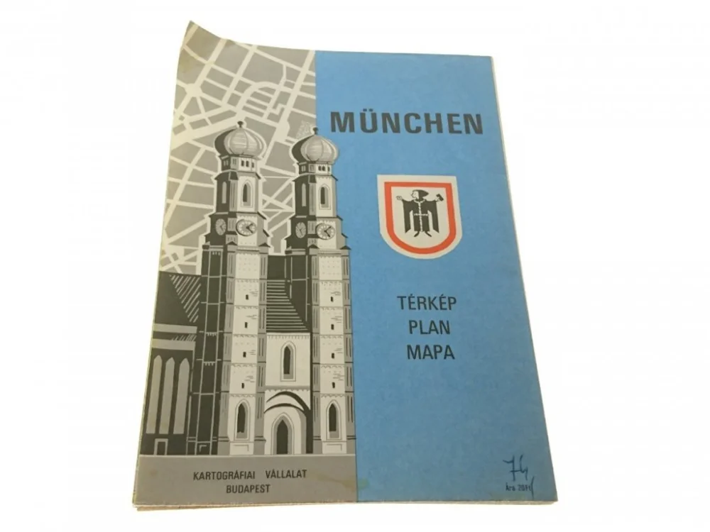 MUNCHEN. TERKEP PLAN MAPA 1982 Obniżka ceny