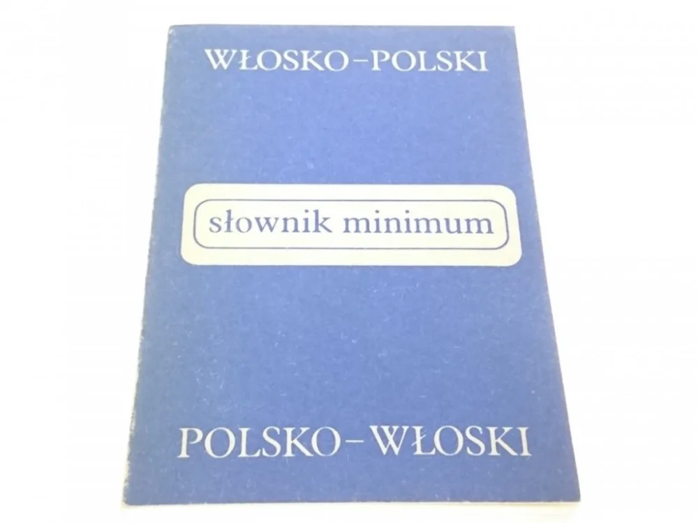 SŁOWNIK MINIMUM WŁOSKO-POLSKI POLSKO-WŁOSKI 1982 Kup online