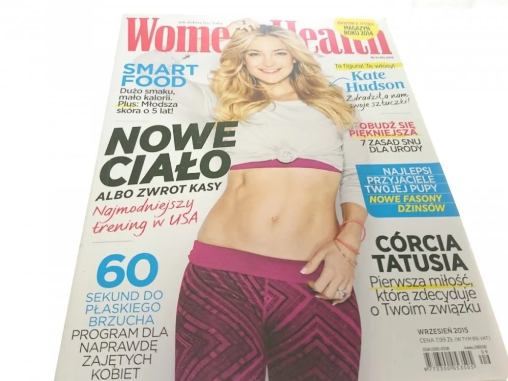 Wyprzedaż WOMEN'S HEALTH NR 9 16 2015 KATE HUDSON