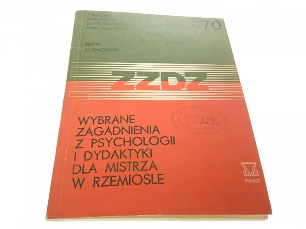WYBRANE ZAGADNIENIA Z PSYCHOLOGII I DYDAKTYKI 1973 Hit sprzedaży