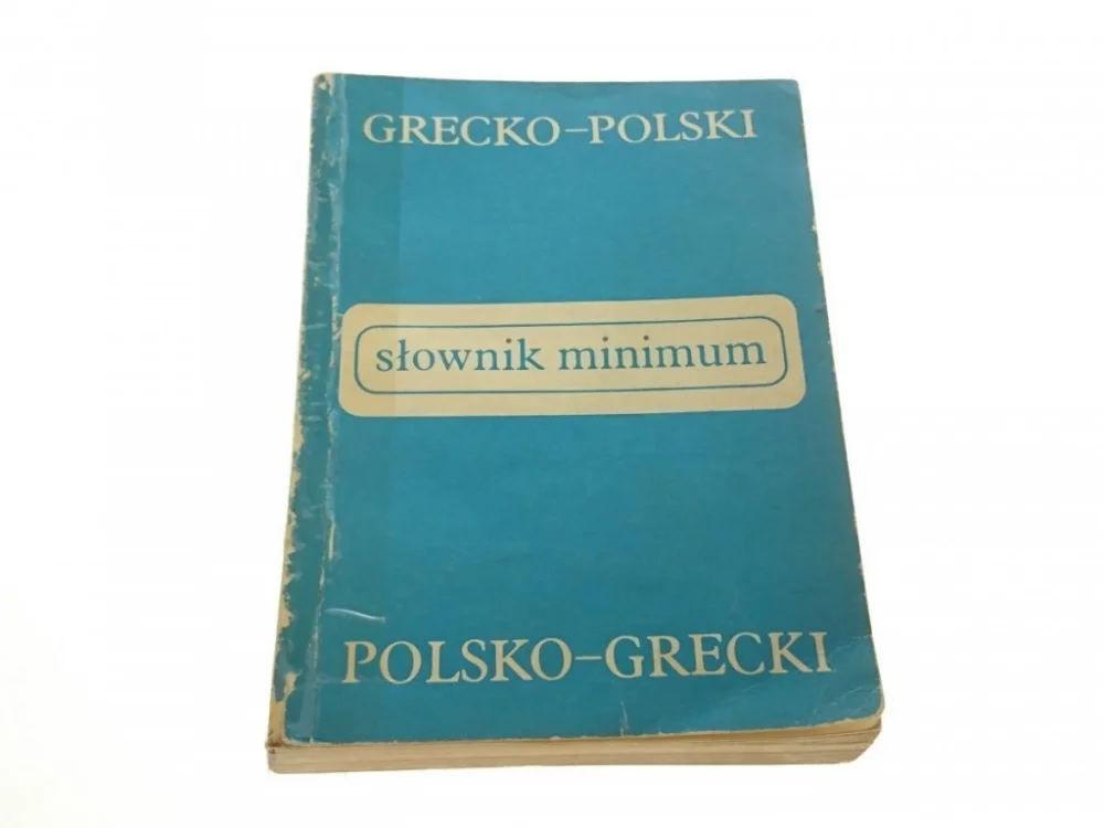 SŁOWNIK MINIMUM GRECKO-POLSKI POLSKO-GRECKI 1988 Łatwy zwrot