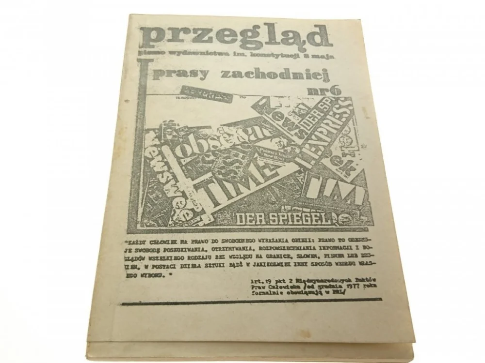 PRZEGLĄD PRASY ZACHODNIEJ NR 6 1981 Nowy