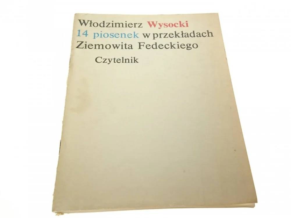 14 PIOSENEK W PRZEKŁADACH ZIEMOWITA FEDECKIEGO Premium