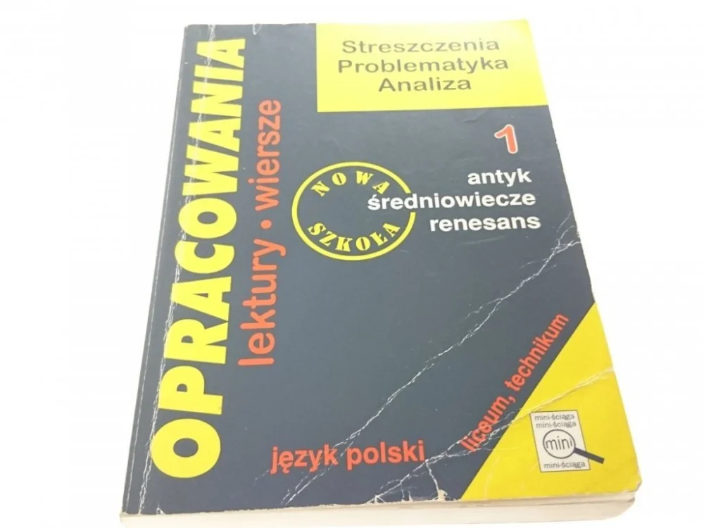 OPRACOWANIA. JĘZYK POLSKI 1 ANTYK ŚREDNIOWIECZE Sprawdź teraz