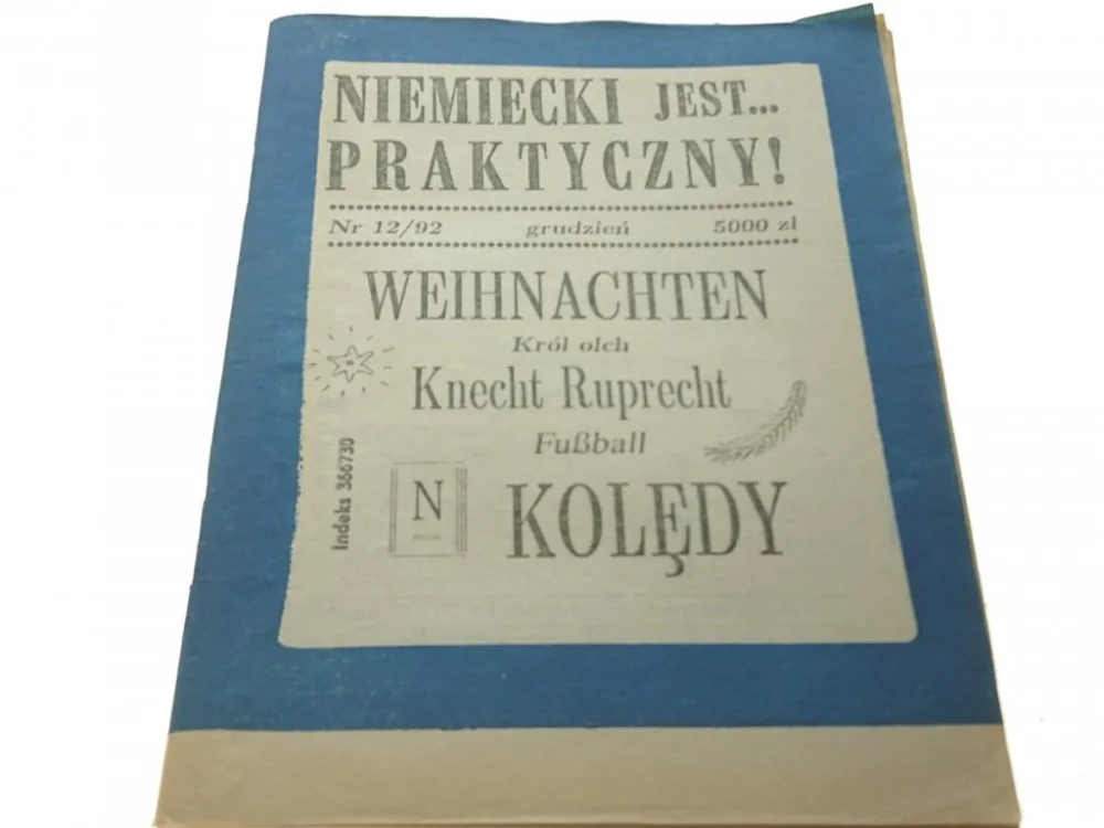 Super okazja NIEMIECKI JEST... PRAKTYCZNY! NR 12 /92 GRUDZIEŃ