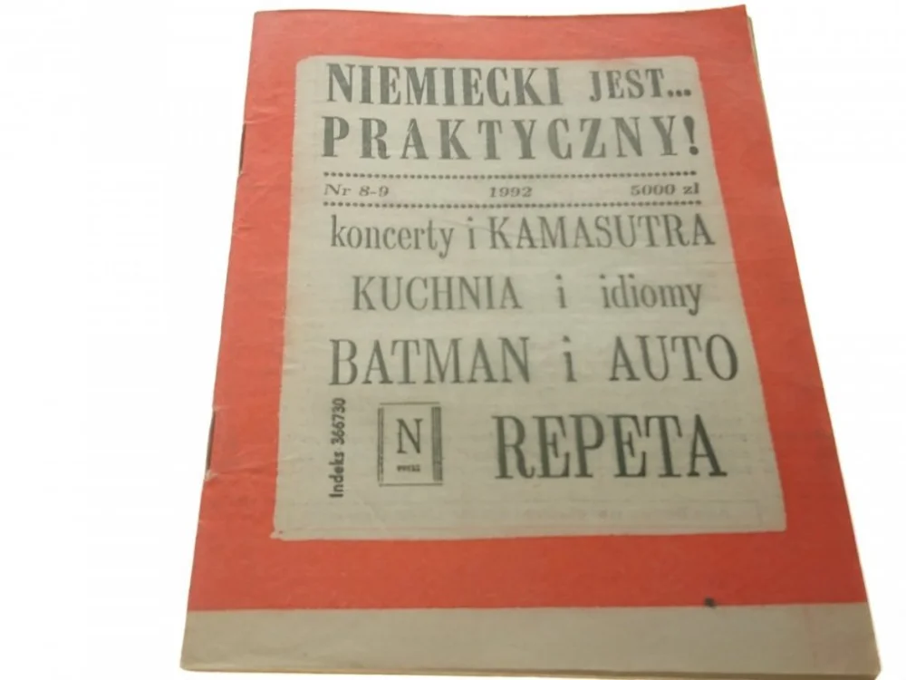 NIEMIECKI JEST... PRAKTYCZNY! NR 8-9 1992 Szybka dostawa