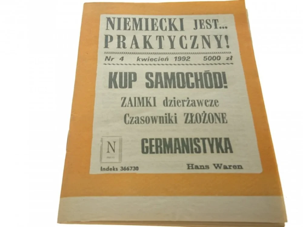 Super okazja NIEMIECKI JEST... PRAKTYCZNY! NR 4 KWIECIEŃ 1992